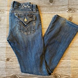 Miss Me Distressed Boot Cut Jeans Scottsdale Size 28 Y2K